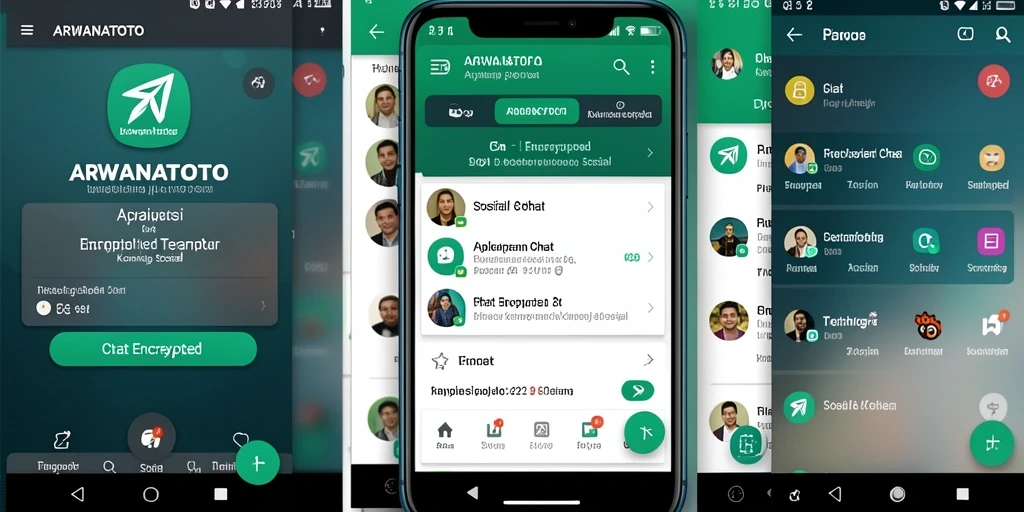 Tampilan antarmuka ARWANATOTO yang sederhana dan efisien untuk chatting aman.