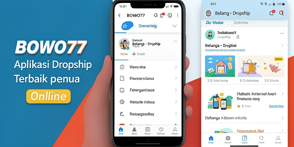 Tampilan antarmuka BOWO77 yang memudahkan proses dropship.