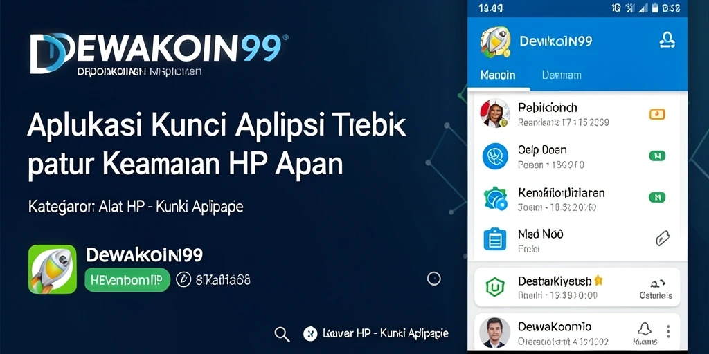Tampilan antarmuka DEWAKOIN99 yang mudah digunakan untuk mengunci aplikasi.