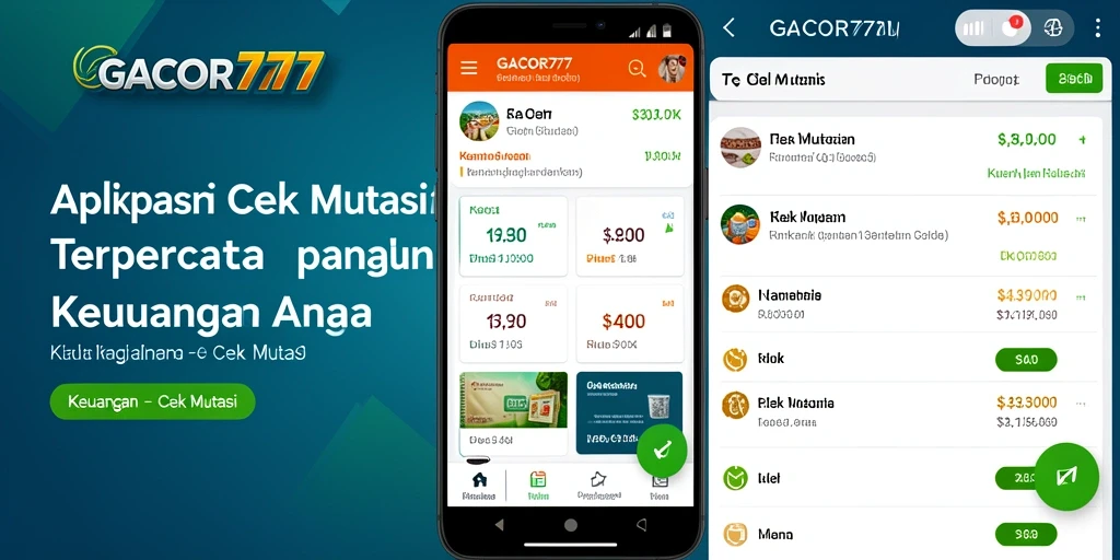 Tampilan antarmuka GACOR777 yang user-friendly untuk cek mutasi.