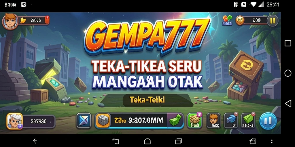 Antarmuka GEMPA777 yang menarik dengan berbagai teka-teki menantang.