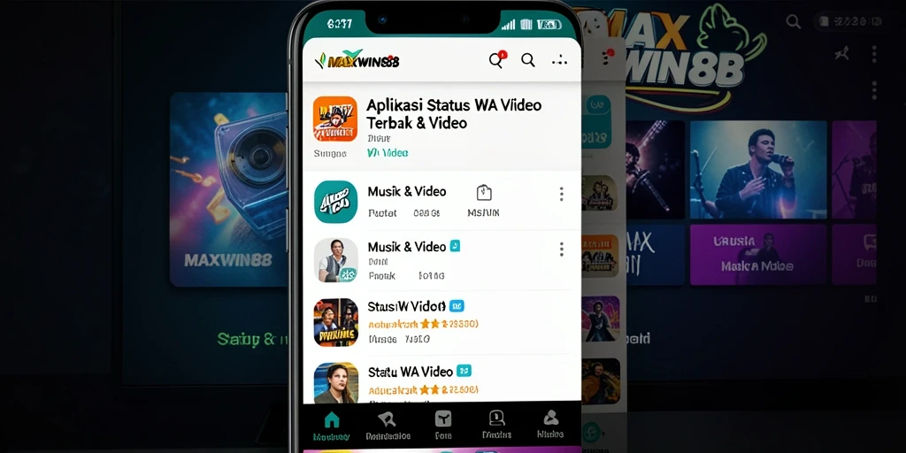 Tampilan antarmuka MAXWIN88 dengan video musik menarik.