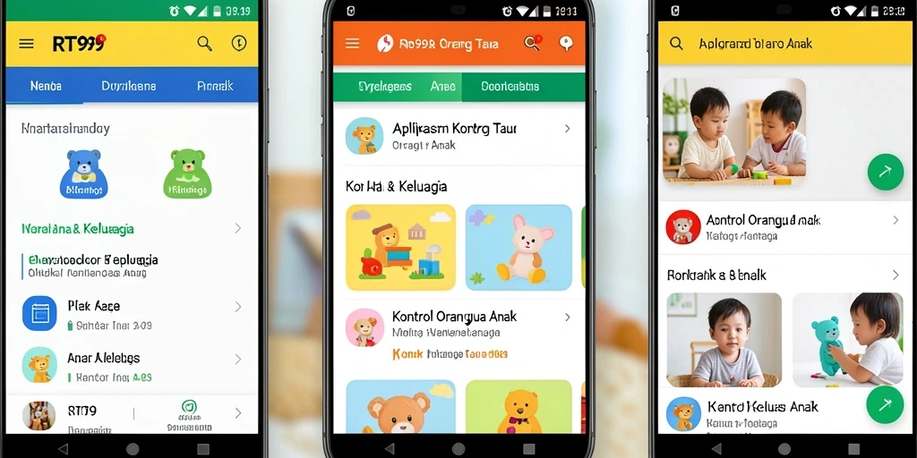 Tampilan antarmuka RT99 yang sederhana dan intuitif.